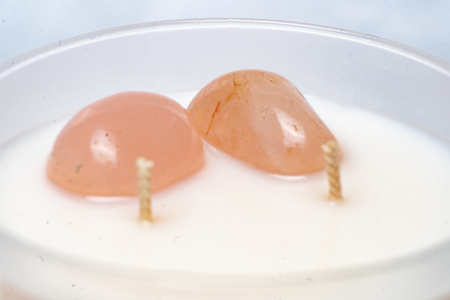 Rose Quartz Crystal Candle